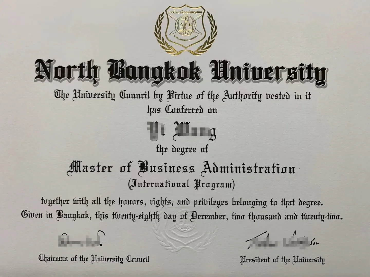 North bangkok university fake diploma with verification service