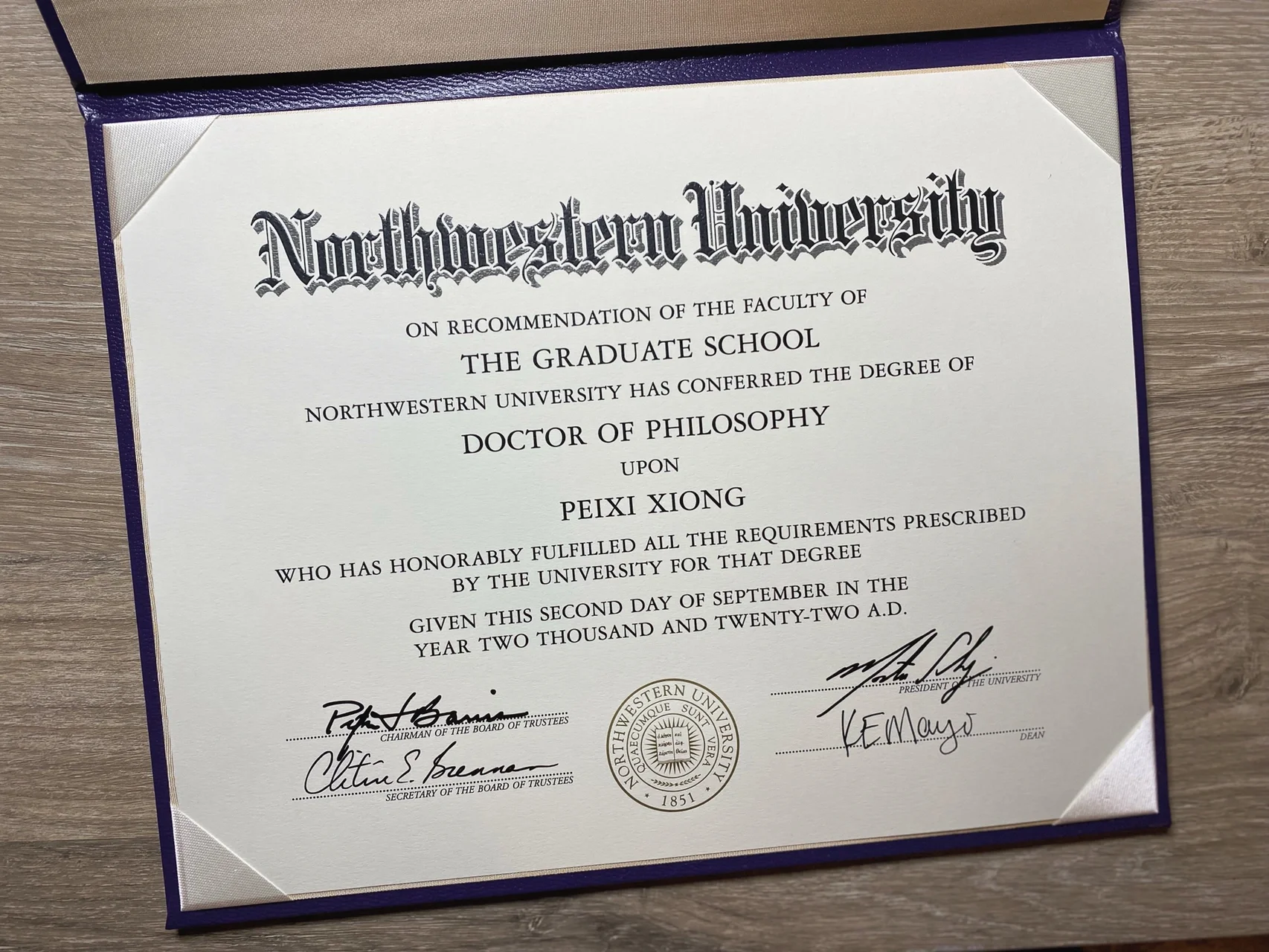 Northwestern university(NU)fake diploma creator online