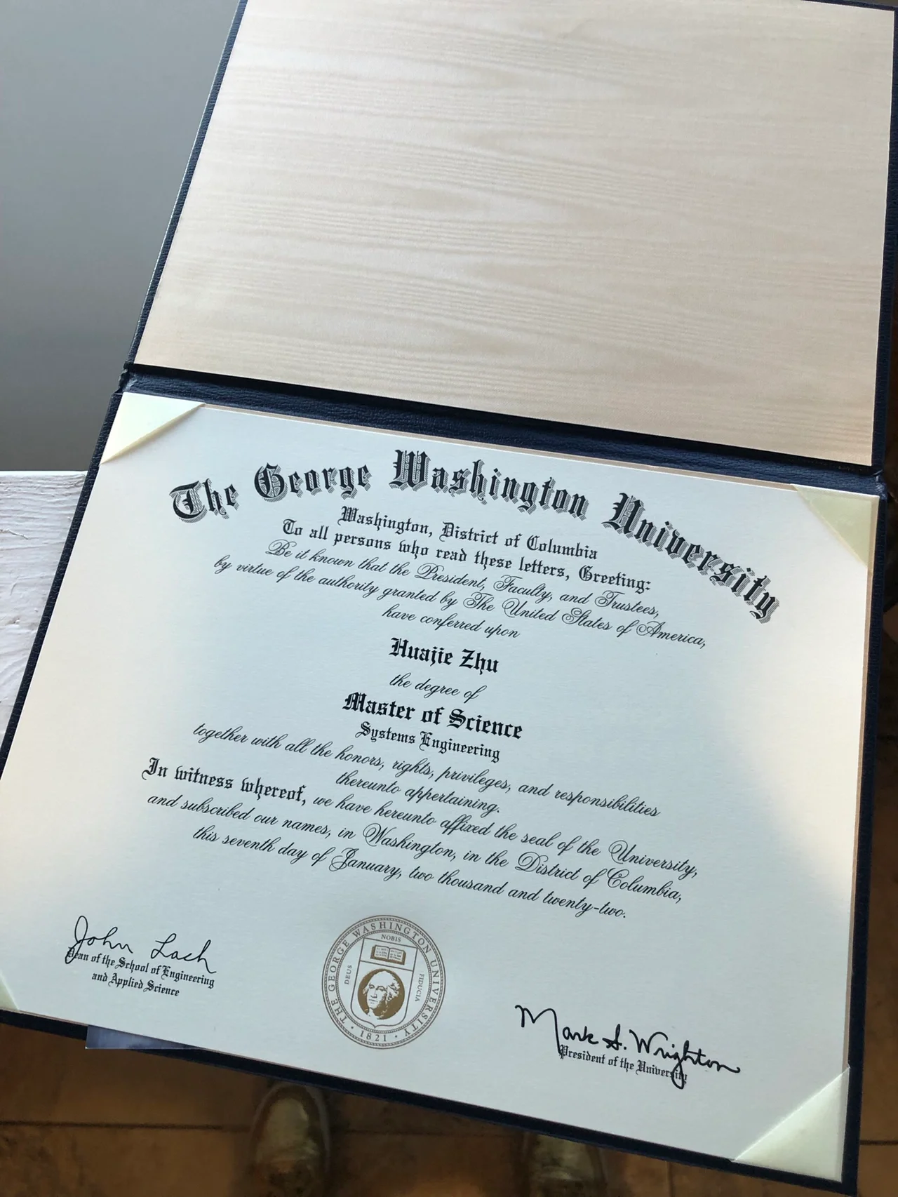 The george washington university(GWU)fake diploma-accredited