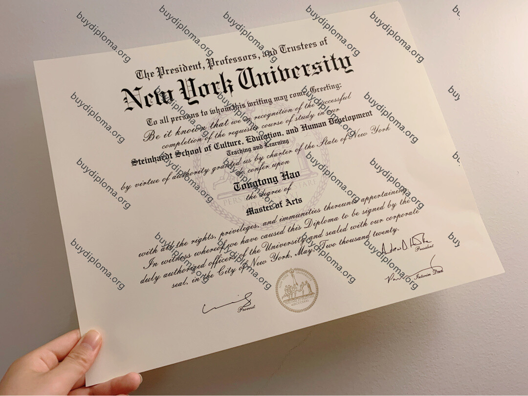 New york university fake diploma degree certificate -fast delivery