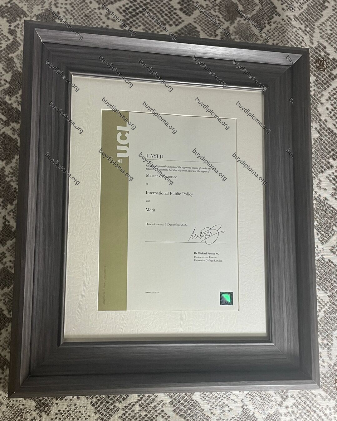 University college london(UCL)fake diploma-replica degree diploma