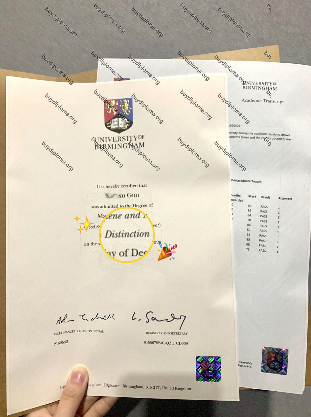 University of birmingham(UoB) fake degree-fake degree verification