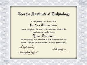 make fake diploma free,Georgia Institute of Technology fake diploma