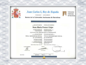 Universitat Aut??noma de Barcelona??UAB?? fake diploma-qualification-transcript
