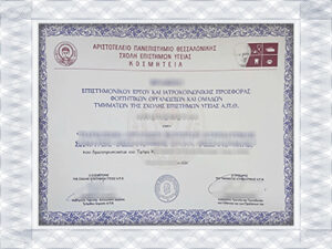 Aristotle University of Thessaloniki fake university transcript