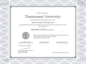 create fake degree certificate-Thammasat University (TU)