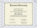 定制文凭制造商,布兰代斯大学(Brandeis)假文凭