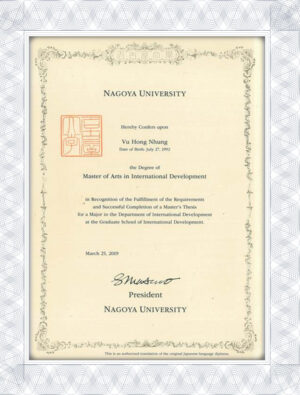 Los mejores certificados de estudios falsos de la Universidad de Nagoya