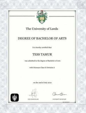 University of Leeds fake parchment transcripts diploma