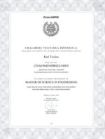 Chalmers University of Technology(Chalmers)fake bachelors degree