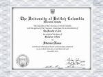 University of British Columbia best fake degree website