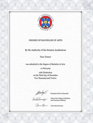 buy bachelor degree certificate from The University of Edinburgh