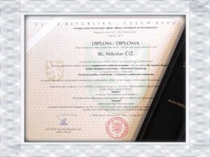 偽造成績証明書の作成、ブルノ工科大学（BUT）偽造卒業証書/成績証明書