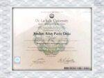 De La Salle University counterfeit diploma