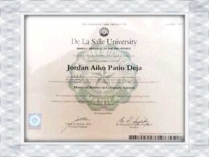 De La Salle University counterfeit diploma