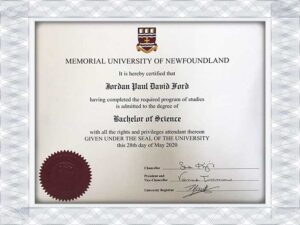 纽芬兰纪念大学假文凭,纽芬兰纪念大学假文凭