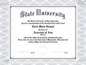 University of Utah fake diploma template