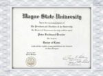 fake WSU diploma,fake diplomas and transcripts for Wayne State University