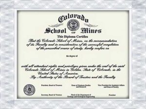 Colorado School of Mines fake university diploma generator