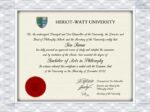 赫瑞瓦特大学 (HWU) 最佳免费假文凭制作者