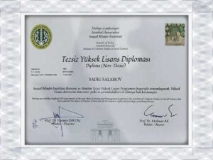 Istanbul University (IU) fake diploma with verification