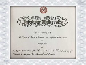 Jadavpur University (JU)fake diploma university