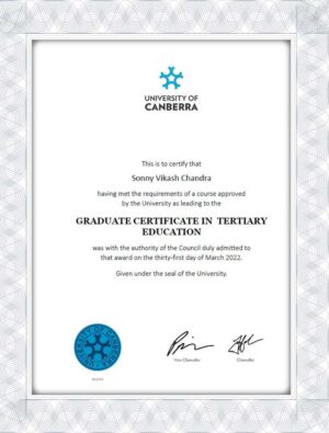 University of Canberra fake university degree