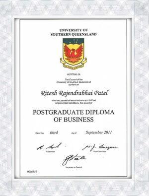 University of Southern Queensland fake masters degree