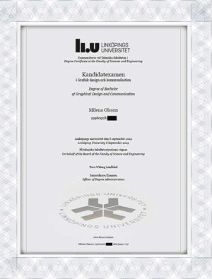 Linköping University (LiU) fake diploma maker online