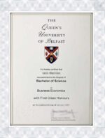 Queen's University Belfast (QUB)diploma certificate maker online