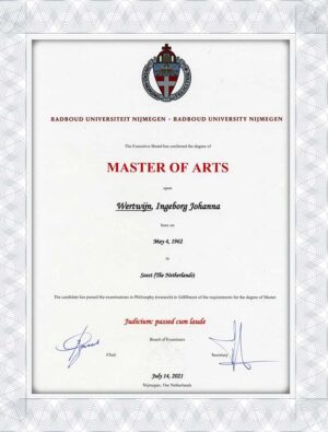 Radboud University Nijmegen (RU) diploma online maker