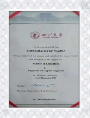 Sichuan University fake masters diploma