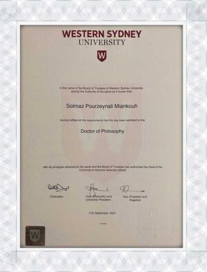 get a fake certificate,Western Sydney University (WSU) fake certificate