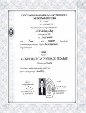 Diponegoro University fake official transcript