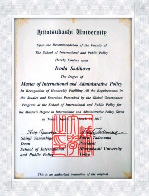Hitotsubashi University fake online colleges