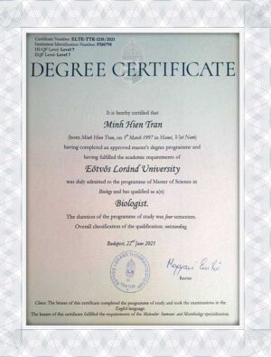 Eötvös Loránd University (ELTE) fake masters degree generator
