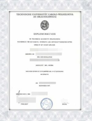 Technische Universität Braunschweig (TUBS) fake diploma replacement
