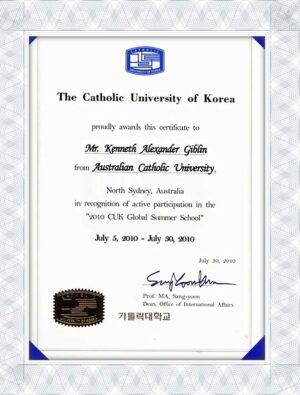 韓国カトリック大学（CUK）が就職のために偽の学位を取得