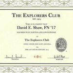 Member of The Explorers Club MEC fake certificates-buying a fake certificates