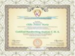 Certified Handwriting Analyst fake certificates degree