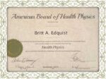 fake certificates for Certified Health Physicist Diplomate of the American Board of Health Physics