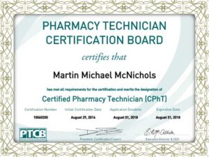 Certified Pharmacy Technician fake certificates-authentic looking