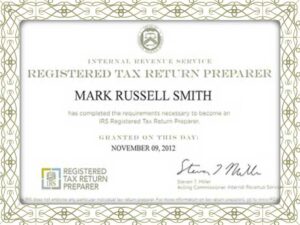 Registered Tax Return Preparer fake certificate-buying a fake certificate