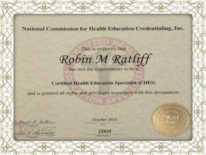 buy Certified Health Education Specialist (CHES) fake Certificates online