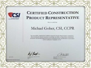 Certified Construction Product Representative fake certificate