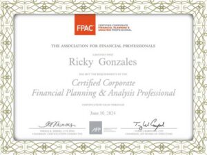 Certified Corporate FP&A Professional fake certificate-buying a fake certificate