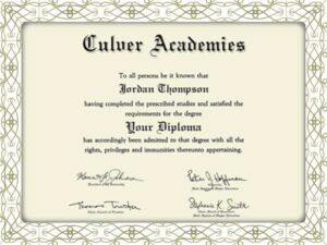 Culver Academies fake online diploma certificate maker