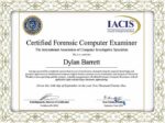 Certified Forensic Computer Examiner (CFCE) fake Certificates