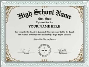 printable fake degree certificate