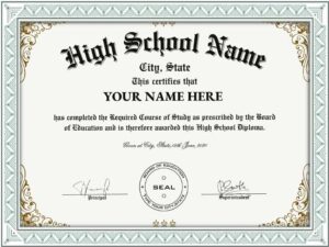 printable fake ged certificate for free